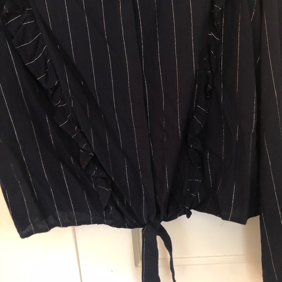 Rails Piper Ruffle Tie Top button down blouse - Picture 4 of 7